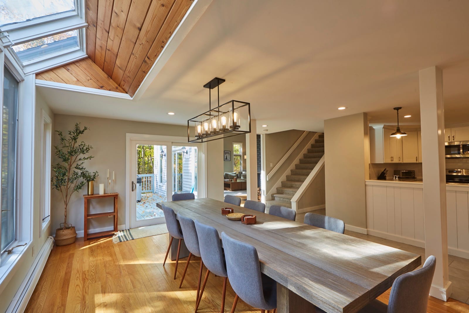 First Chair Lair dining room with skylights